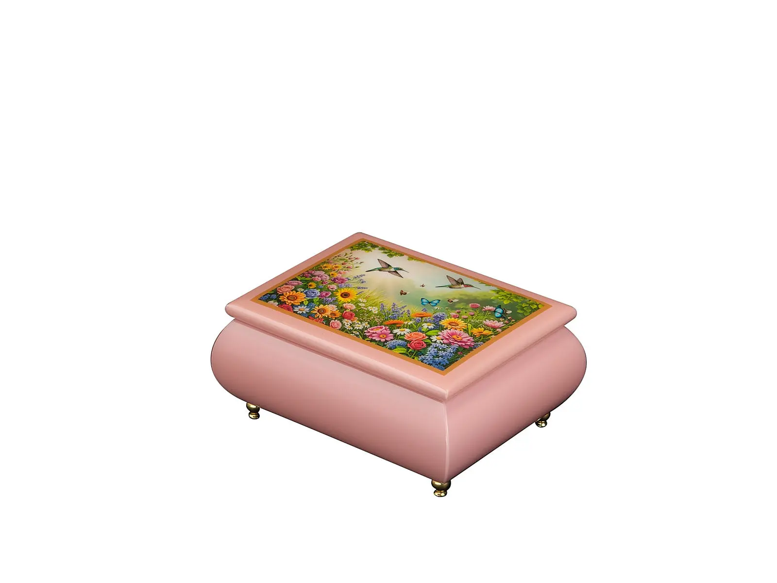 Breathtaking Floral Fantasy – Ercolano Italian Music Box