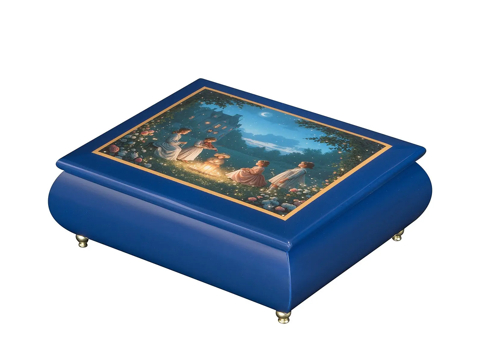 Mesmerizing A Moonlight Serenade – Ercolano Italian Music Box - Image 3