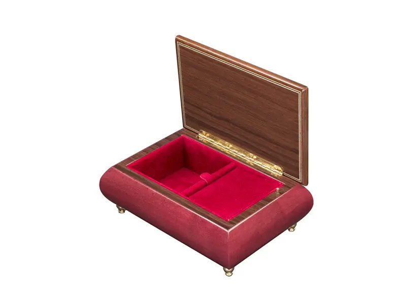 Multicolored Inlaid Music Box 416 Flowers - Ercolano Italian Music Box - Image 6