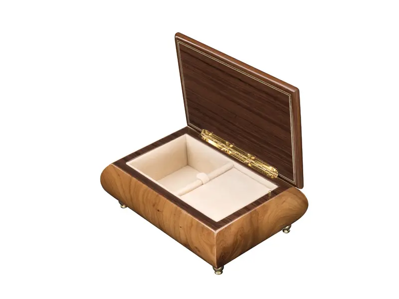 Multicolored Inlaid Music Box 416 Violin - Ercolano Italian Music Box - Image 10