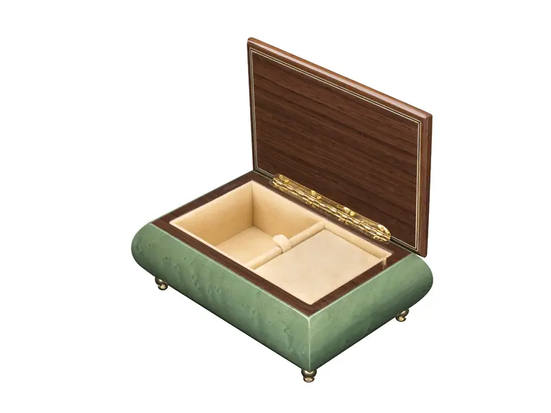 Multicolored Inlaid Music Box 416 Violin - Ercolano Italian Music Box - Image 12