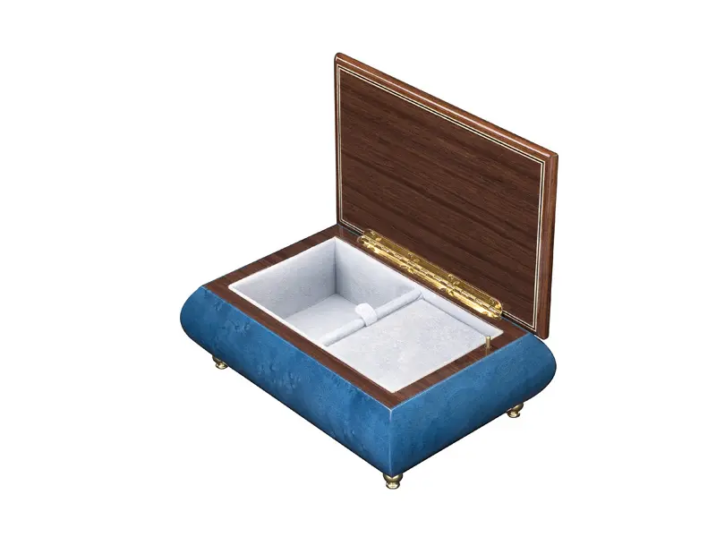 Multicolored Inlaid Music Box 416 Violin - Ercolano Italian Music Box - Image 4